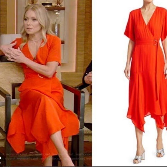 A.L.C. Claire Wrap Maxi Dress in Poppy in red size 0 - Picture 1 of 15